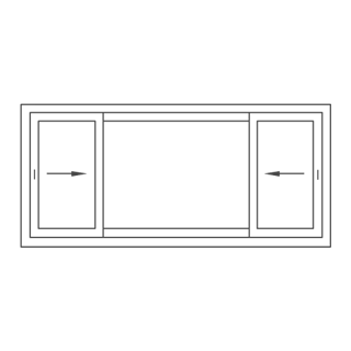 Three-lite horizontal slider window by Coastal Windows Hawaii