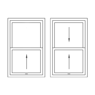 Double-hung window with two operating sashes by Coastal Windows